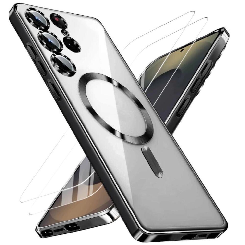 Samsung Galaxy S25 Ultra Case with 2X Screen Protector & Camera Protection,